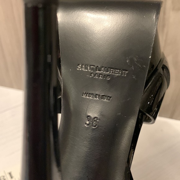 YSL Tribute Patent Leather Platform Sandal - Picture 5 of 11